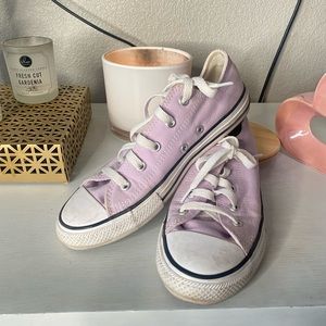 Girls Lavender Converse, 3
